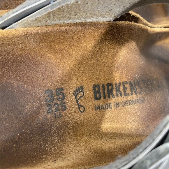 Birkenstock Giza sandals silver metallic leather women’s 35 boho festival hippie - Picture 8 of 9